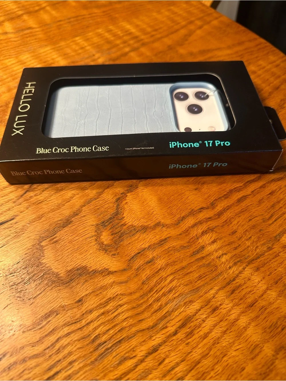 Blue Croc Phone Case for iPhone 17 Pro